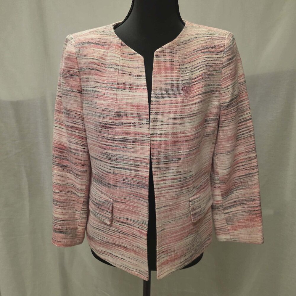 KASPER JACKET COAT SEPARATES MULTICOLOR SIZE 6